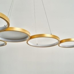 Stilfuld pendant aluminium kunst loftslampe