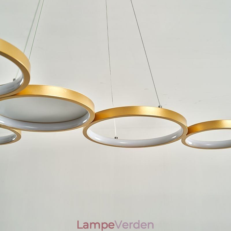 Stilfuld pendant aluminium kunst loftslampe