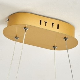 Stilfuld pendant aluminium kunst loftslampe
