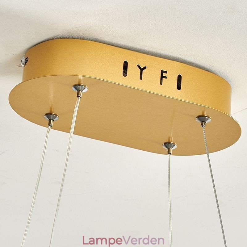 Stilfuld pendant aluminium kunst loftslampe