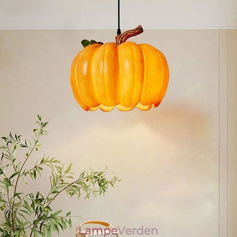 Japansk Retro Græskar Pendel Light Creative Loftslamper