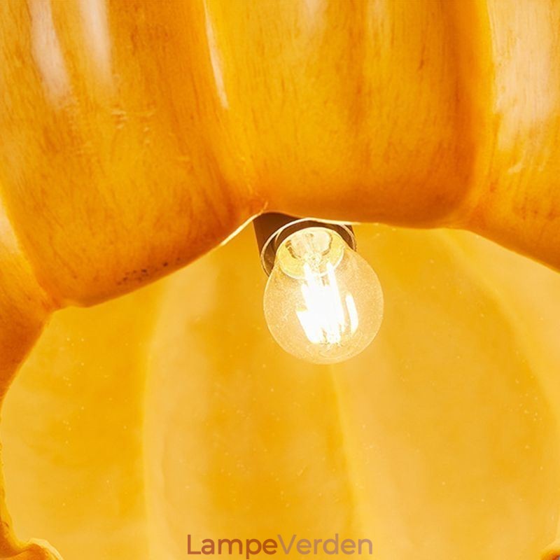 Japansk Retro Græskar Pendel Light Creative Loftslamper