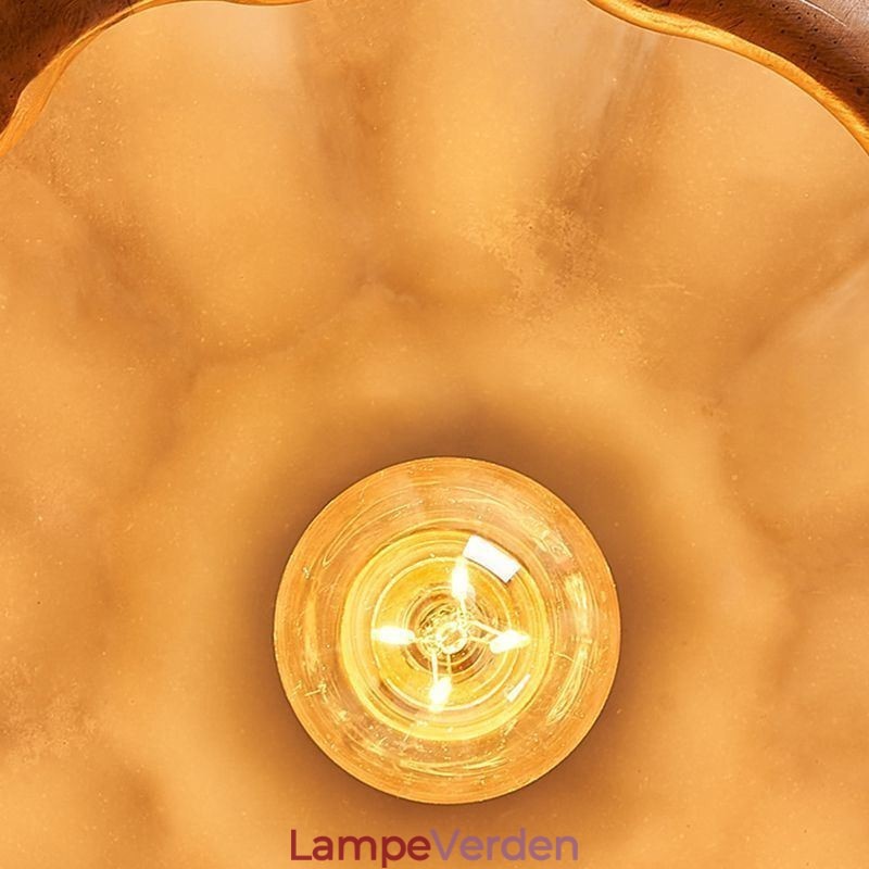 Creative Pumpkin Pendel Light Japansk Retro Loftslampe Loftslampe