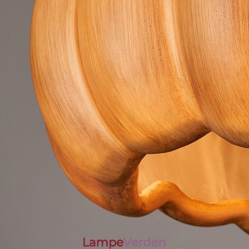 Creative Pumpkin Pendel Light Japansk Retro Loftslampe Loftslampe