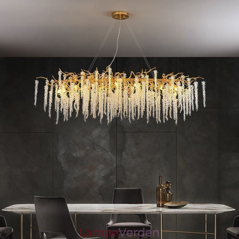 Nordic Pendel Light Golden Branch G9 Glas lysekrone