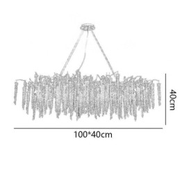 Nordic Pendel Light Golden Branch G9 Glas lysekrone