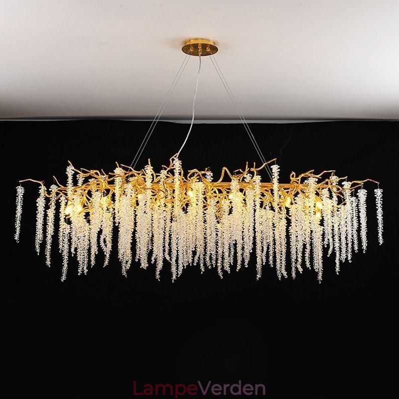 Nordic Pendel Light Golden Branch G9 Glas lysekrone