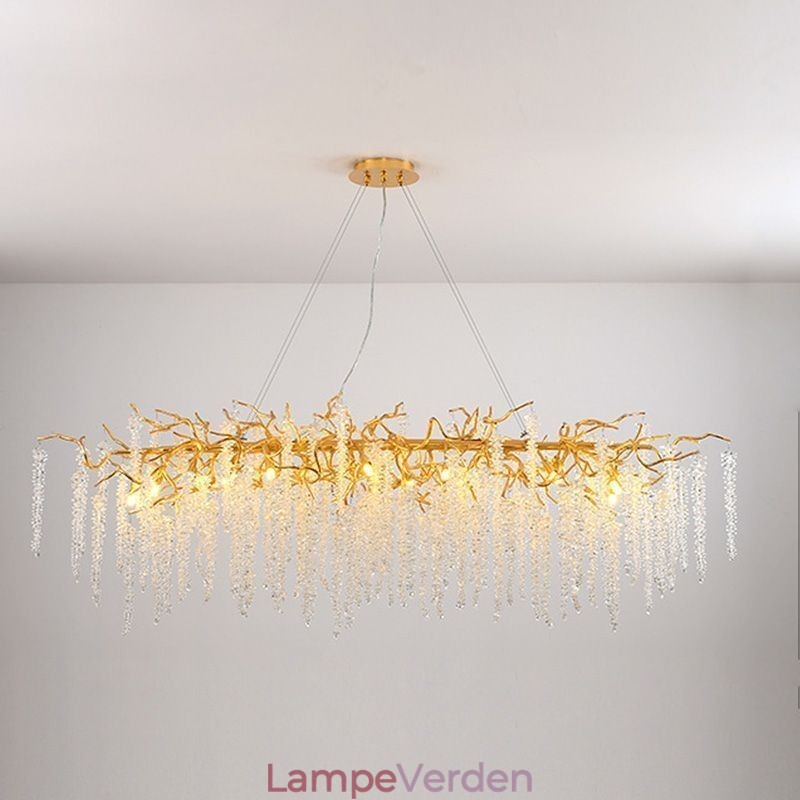 Nordic Pendel Light Golden Branch G9 Glas lysekrone