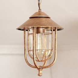 Amerikansk Retro Udendørs Lys Vandtæt Fuglebur Form Pendel Light Garden