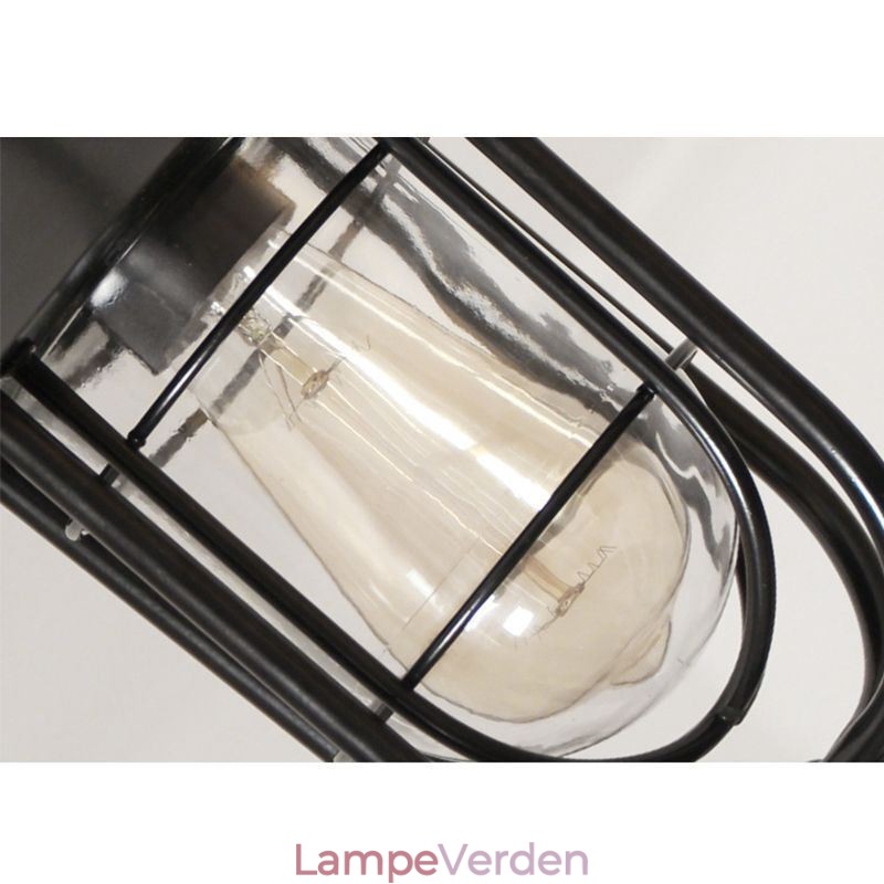 Amerikansk Retro Udendørs Lys Vandtæt Fuglebur Form Pendel Light Garden