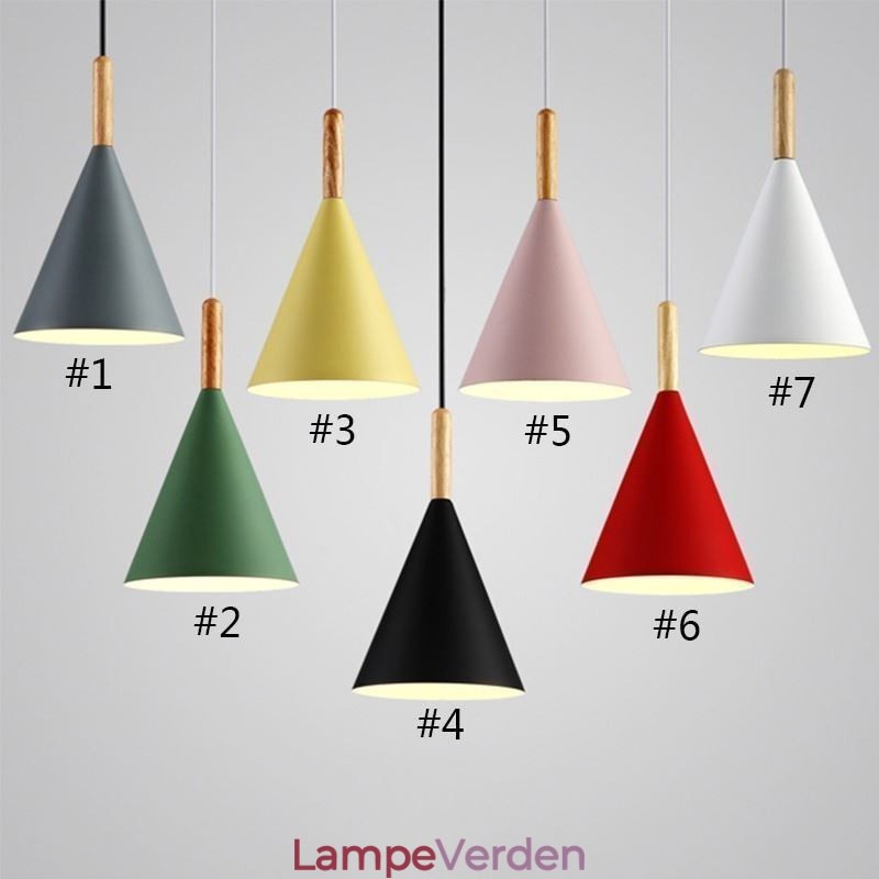Nordic Macaron Pendel Pendel Enkelt Hoved Pendel