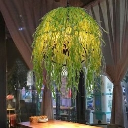 Moderne Plant Lys Dekorativ Industriel Stil Lysekrone Shop Musik