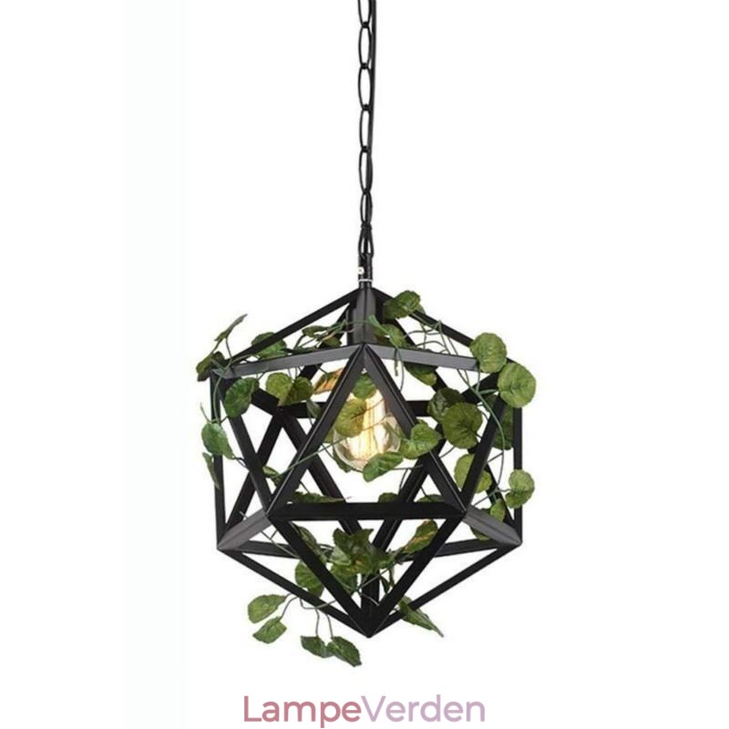 Industriel vintage pendel jern fuglebur pendel lampe