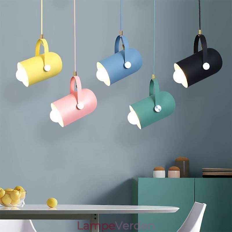 Nordic Colorful Pendent Light Macaron Single Head Pendel Lampe