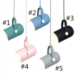 Nordic Colorful Pendent Light Macaron Single Head Pendel Lampe