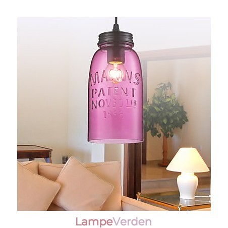 1 lys moderne glas pendel i gennemsigtigt bobledesign 1 lys moderne glas pendel i gennemsigtigt bobledesign
