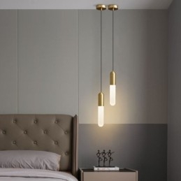 Moderne Frosted Pendel Light Børstet Pendel Lampe