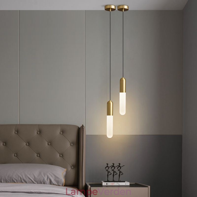 Moderne Frosted Pendel Light Børstet Pendel Lampe