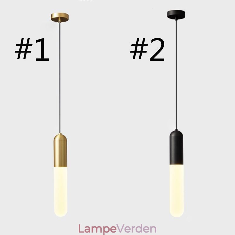 Moderne Frosted Pendel Light Børstet Pendel Lampe