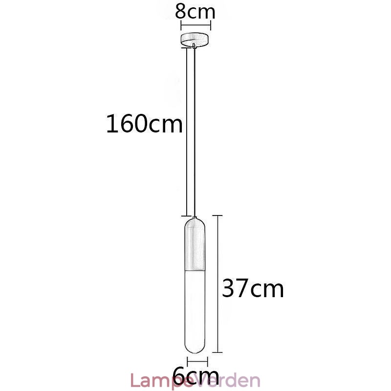 Moderne Frosted Pendel Light Børstet Pendel Lampe