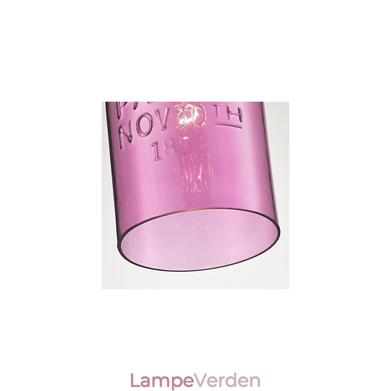 1 lys moderne glas pendel i gennemsigtigt bobledesign