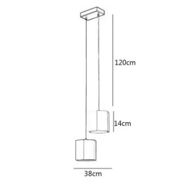 Moderne Sekskantet Pendel Simpel hængende Lampe
