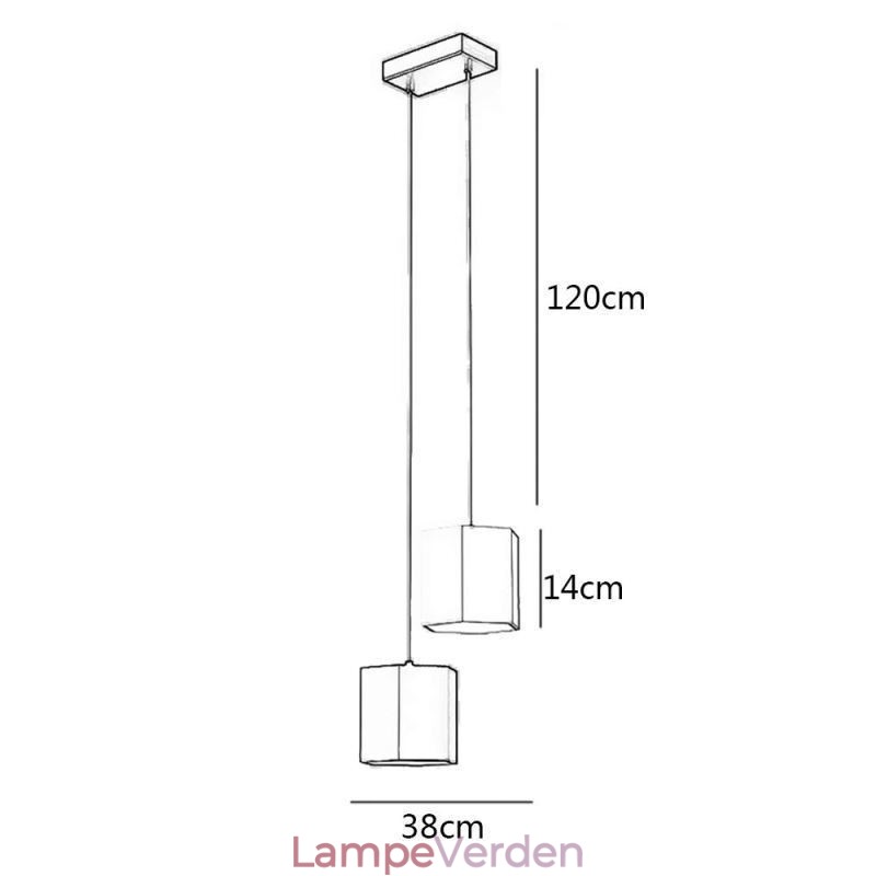 Moderne Sekskantet Pendel Simpel hængende Lampe