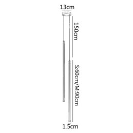 Pendel Nordic Long Tube Hængelampe Ø