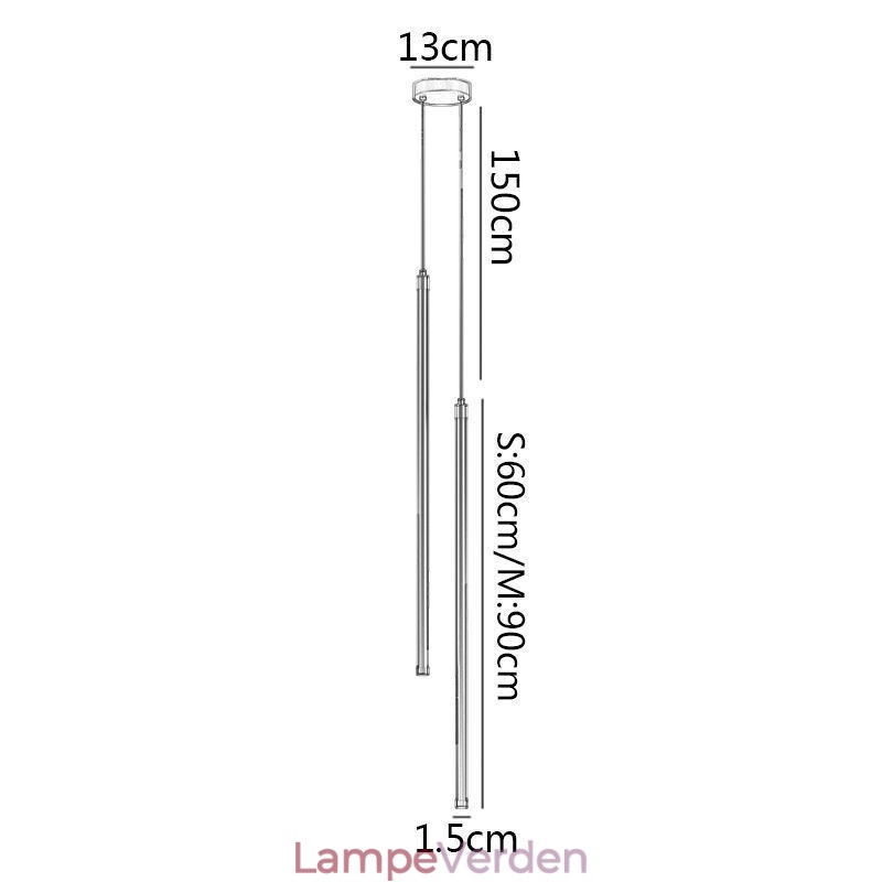 Pendel Nordic Long Tube Hængelampe Ø