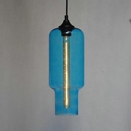 Moderne glaspendel i brunt bobledesign