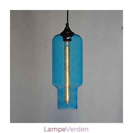 Moderne glaspendel i brunt bobledesign Moderne glaspendel i brunt bobledesign