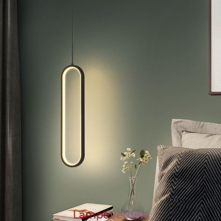 Moderne Pendel Minimalistisk Oval Pendel Belysning Moderne Pendel Minimalistisk Oval Pendel Belysning