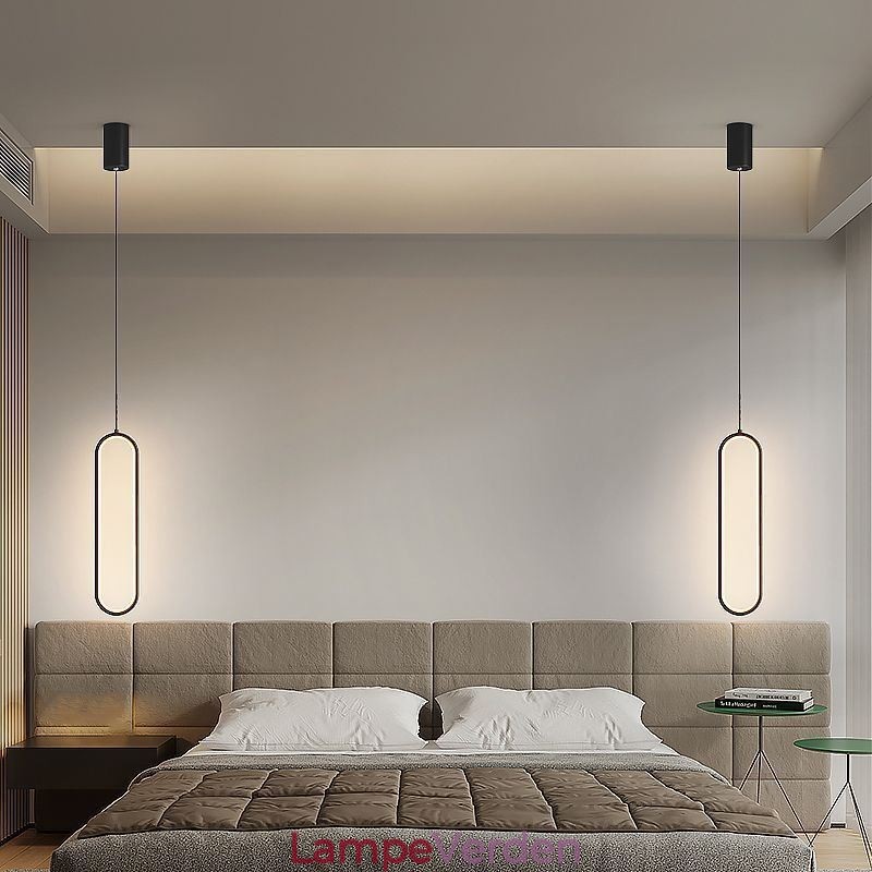 Moderne Pendel Minimalistisk Oval Pendel Belysning