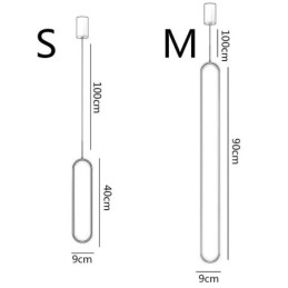 Moderne Pendel Minimalistisk Oval Pendel Belysning