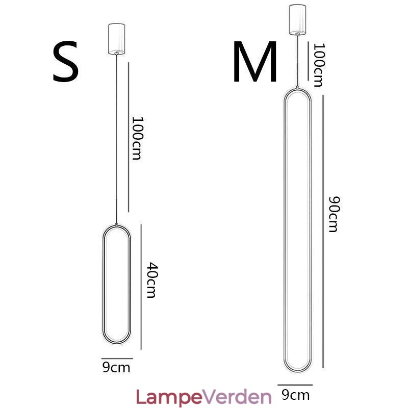 Moderne Pendel Minimalistisk Oval Pendel Belysning