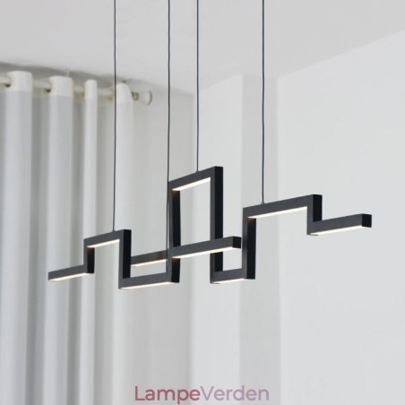 Moderne Pendel Lys Akryl Sort Lysekrone Moderne Pendel Lys Akryl Sort Lysekrone