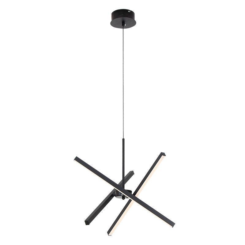 Moderne Pendel Lysdæmpbar Sort Strip Lampe