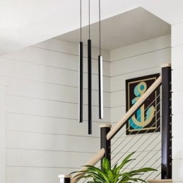 Moderne lysekrone Long Strip Pendel Light Duplex Building