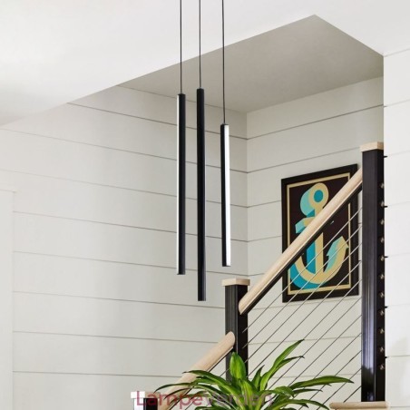 Moderne lysekrone Long Strip Pendel Light Duplex Building Moderne lysekrone Long Strip Pendel Light Duplex Building