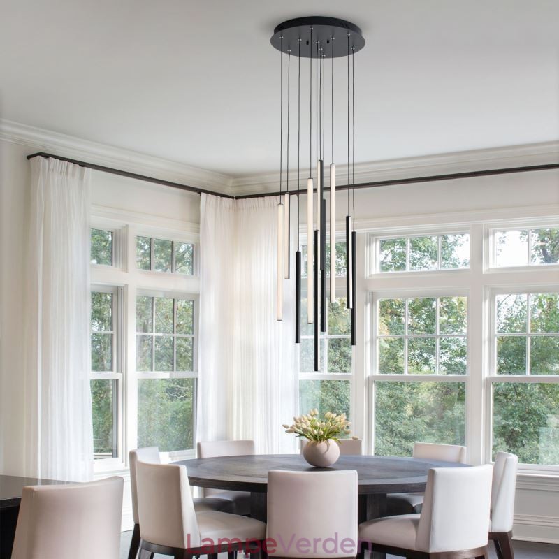 Moderne lysekrone Long Strip Pendel Light Duplex Building