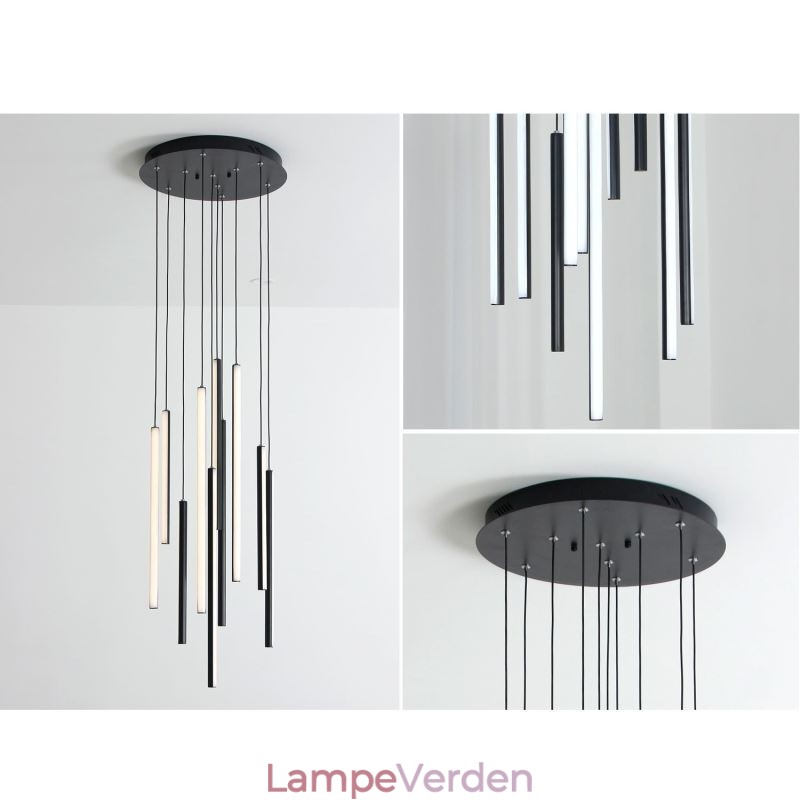 Moderne lysekrone Long Strip Pendel Light Duplex Building