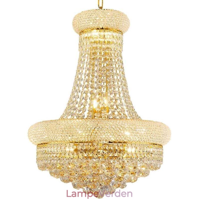 Kroneformet lysekrone Luksuriøs Crystal Pendel Light