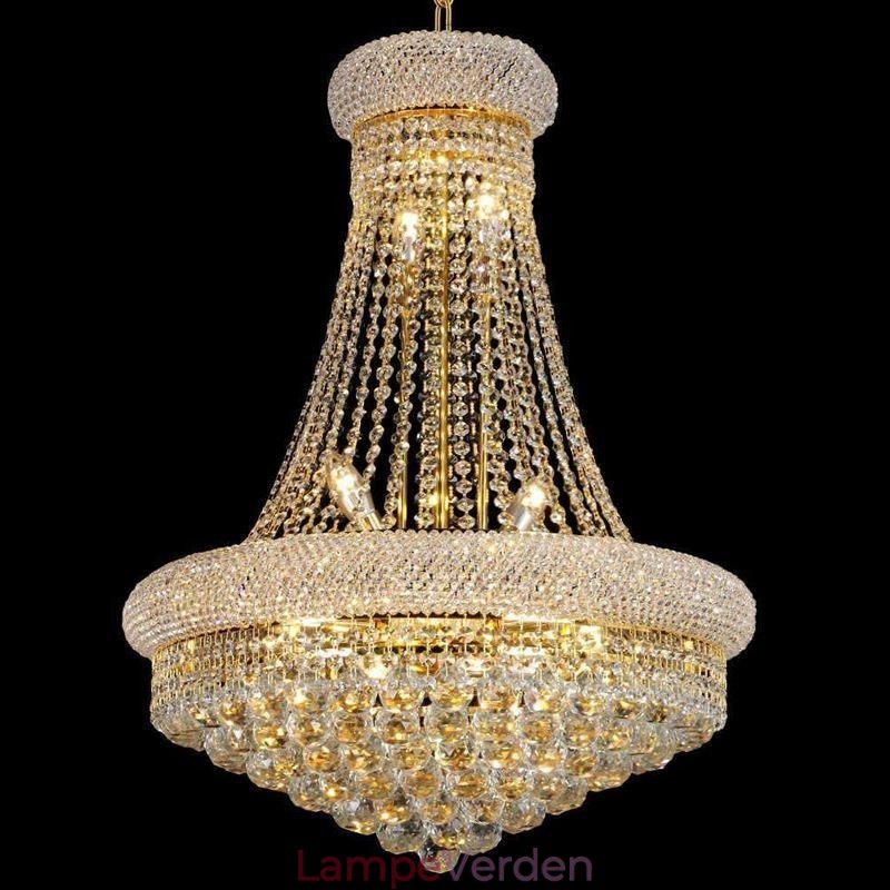 Kroneformet lysekrone Luksuriøs Crystal Pendel Light