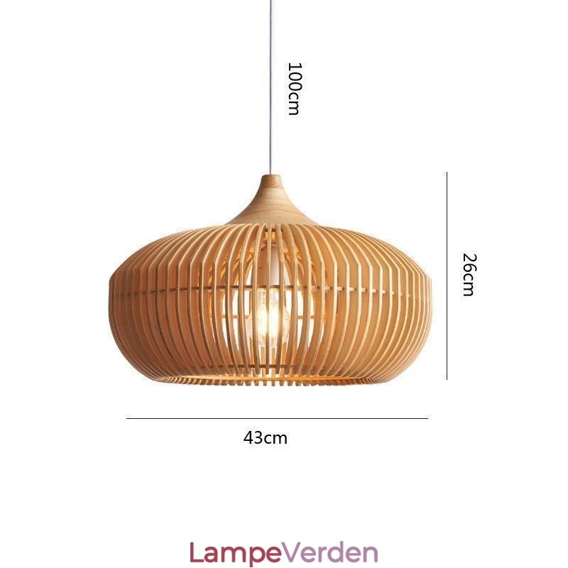 Træramme Pendel lys græskar form lysekrone