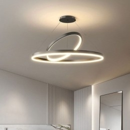 Moderne Pendel Light Circle Ringe Akryl Pendel Lampe