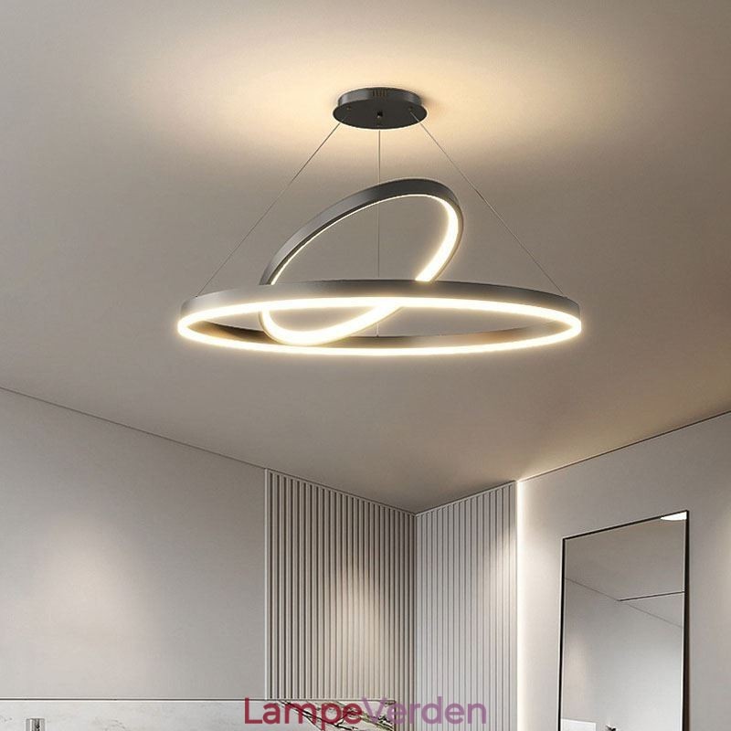 Moderne Pendel Light Circle Ringe Akryl Pendel Lampe