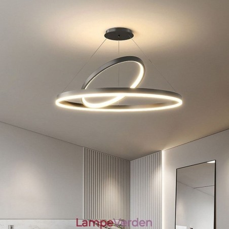 Moderne Pendel Light Circle Ringe Akryl Pendel Lampe