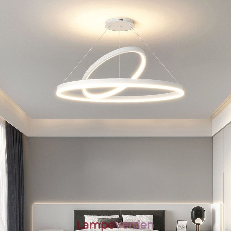 Moderne Pendel Light Circle Ringe Akryl Pendel Lampe