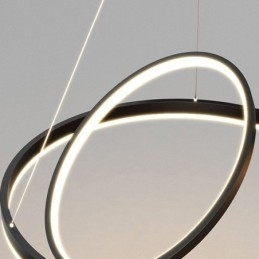 Moderne Pendel Light Circle Ringe Akryl Pendel Lampe