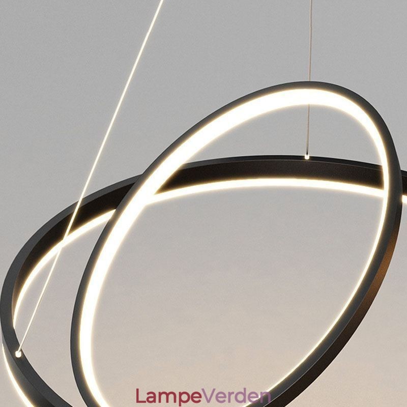 Moderne Pendel Light Circle Ringe Akryl Pendel Lampe